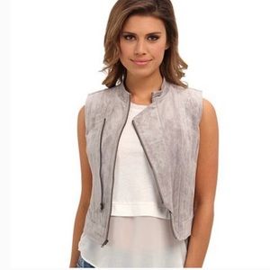 BCBG Maxazaria Damien suede vest